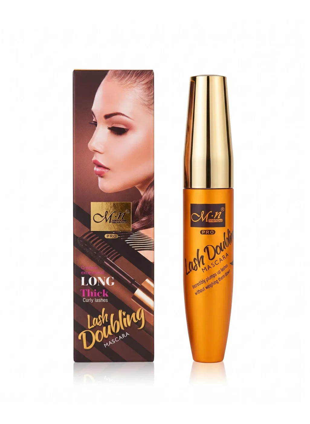 ماسكارا Lash Doubling لرموش طويلة وكثيفة ومعكوفة من Menow - أسود 8 مل