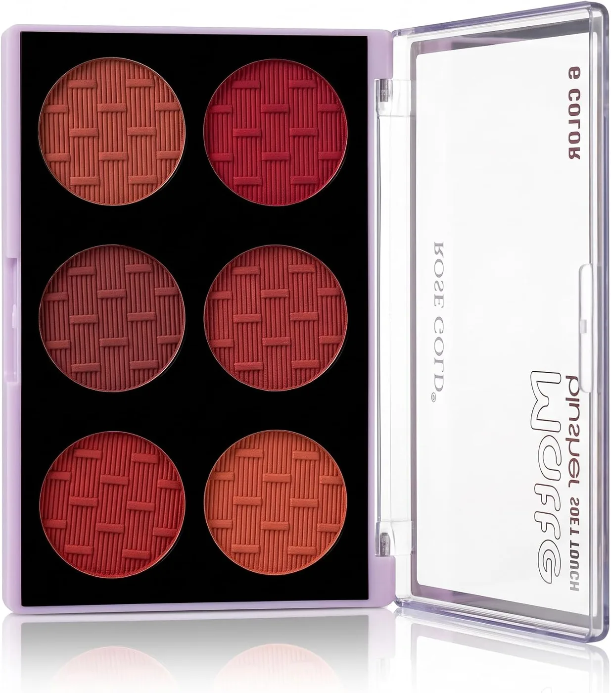 Rose Gold Matte Blusher Soft Touch Palette, 6 Colours